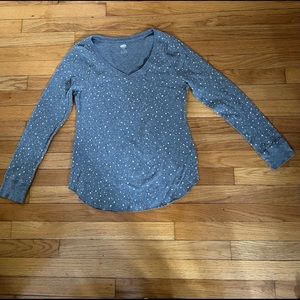 Old Navy women’s grey/white thermal. Size L